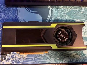 MSI Aero GeForce GTX 1080 Ti 11GB Gaming Graphics Card Black Green - Picture 1 of 11