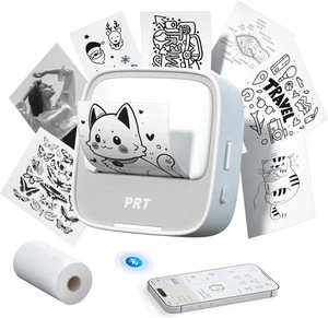 Impresora de pegatinas PRT - S1 Mini impresora térmica portátil, fabricante de pegatinas Bluetooth - Imagen 1 de 9
