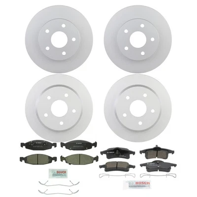 Kit de pastilha de freio e rotor Bosch QuietCast cerâmica para 99-04 Jeep Grand Cherokee - Imagem 1 de 4