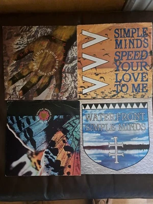 Simple Minds 4 Vinyl Singles Bundle. - Image 1 of 2