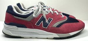 New Balance 997h Men’s Sneakers Runner Size 13 Red Navy Grey Athleisure Trainers - Picture 1 of 9