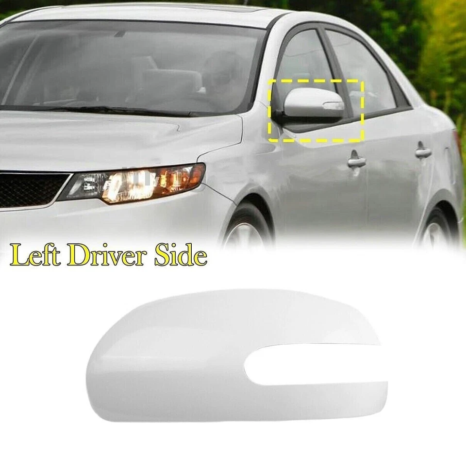 For Kia Forte Cerato 2009-2012 Front Left Driver Side Door Wing Mirror Cover Cap - Image 1 of 1
