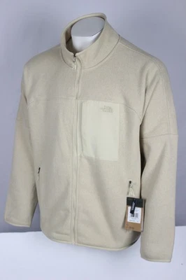 Chaqueta polar de gran gama frontal The North Face para hombre cremallera completa grava Heaher Foto 1 de 4