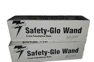 2 Rayovac Safety-Glo 8 Zoll Polyethylen Leuchtstab Nr. W8 A IN2/IN3 Taschenlampen - Bild 1 von 6