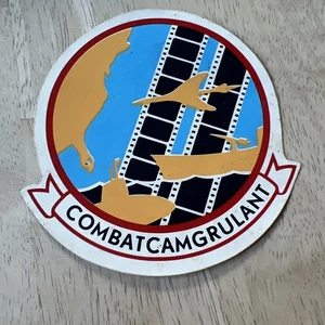 Vintage Navy Combat Camera Group Atlantic (COMBATCAMGRULANT), Decal Sticker - Picture 1 of 10