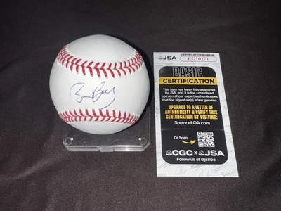 Bruce Bochy Firmado Oficial Grandes Ligas Béisbol Texas Rangers Skip JSA Auténtico #3 Foto 1 de 2