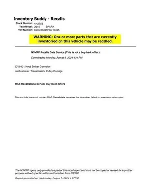 Passenger Front Seat Bucket Electric Model EV Cloth Fits 14-16 SPARK 1044897 Foto 1 de 4