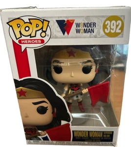 Figura Vinilo Mujer Maravilla con Bandera Roja Funko Pop Heroes #392 - Imagen 1 de 7