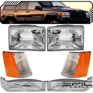 Combo Halogen 6-Piece fits JEEP 97-98 GRAND CHEROKEE - Picture 1 of 3