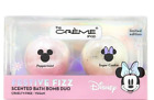 The Creme Shop Disney MINNIE MOUSE Festive Fizz Scented Bath Bomb Duo NEW