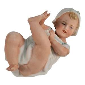 Gebruder Heubach 4" German Piano Baby Impressed Sunburst Mark Porcelain Figurine - Picture 1 of 21