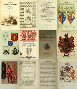 161 Old Rare Books on Heraldry Family Crests Emblems & Shields Genealogy on DVD - Picture 1 of 12