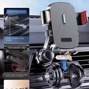3-Point Support Air Vent Phone Holder For All 4"-7" Smartphone - Photo 1 sur 12