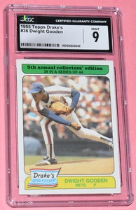 1985 Topps #36 Drake's Dwight Gooden - Rookie Card - Centered - CGC 9 Mint - Picture 1 of 2