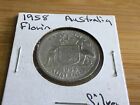 1958 Australia Silver Coin Florin - *Free Shipping In Usa # 1013E