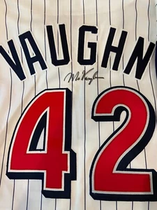 Mo Vaughn Autographed Authentic Anaheim Angels RARE Jersey JSA COA NWT - Picture 1 of 7