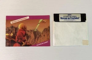Rescue on Fractalus Commodore 64 Floppy Disk Lucasfilm - Picture 1 of 1