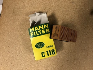 OEM MANN Air Injection Pump Filter for Mercedes-Benz 420SEL 560SEC 560SEL 380SL - Picture 1 of 2