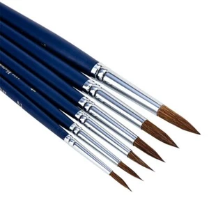Art Paint Brush Round Set Flat Filbert Watercolor Acrylic Oil Painting 6pcs - Picture 1 of 3