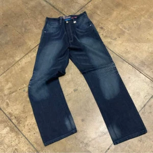 Pantalones de mezclilla para hombre Phat Farm Dk azul nuevos con etiquetas - Imagen 1 de 6