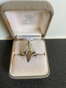 Vintage Georg Jensen SterlingSilver Ring#128 Henning Koppel Size US6 16.5mm L1/2 - Picture 1 of 7