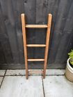 Vintage Wooden Ladder Garden House Wall Shelf Reclaimed Rustic Plant Stand