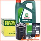 Mann Oil Filter +5L Castrol Magnatec 5W-30 For Honda For Honda Logo 1.3 99-02