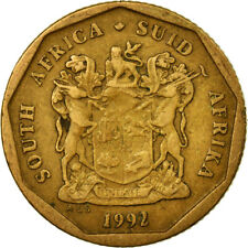 [#447676] Münze, Südafrika, 20 Cents, 1992, Pretoria, S+, Bronze Plated Steel, K