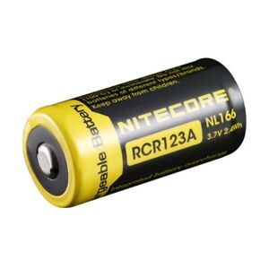 Nitecore NL166 RCR123A Rechargeable Battery 650mAh