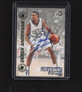 1997 Press Pass Double Threat Auto Derek Anderson Rookie