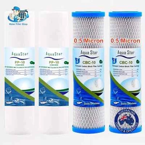 2 Set Sediment 0.5 Micron Coconut Carbon Replacement Water Filter Cartridges - Picture 1 of 1