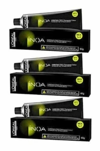 L'Oreal Professional INOA Hair Color Tubes No.2 Darkest Brown Pack Of 3 Tubes - Picture 1 of 3