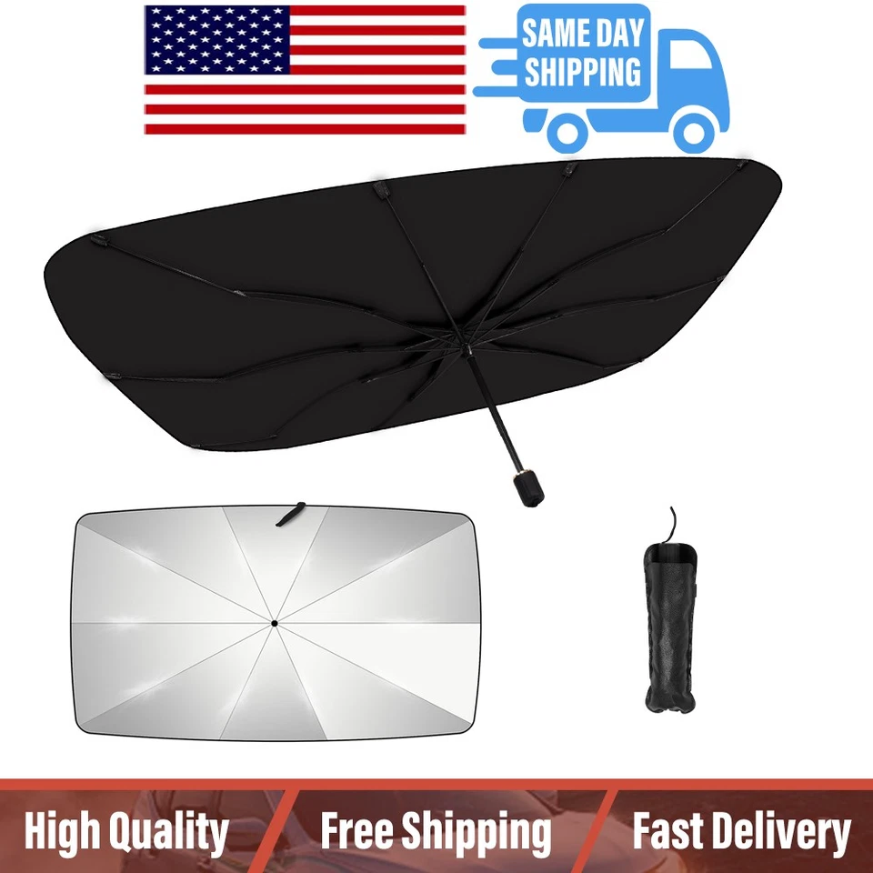 Parabrisas Coche Parasol Paraguas Plegable Ventana Delantera Cubierta Visera Parasol UV Foto 1 de 4