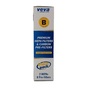 Veva Advanced Premium Filters 2 HEPA Filters & 8 Carbon Pre-Filters - Size B - Picture 1 of 5