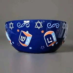 Servizio ciotola Hannukah ceramica Kohl's Dreidel stella di David - Foto 1 di 4