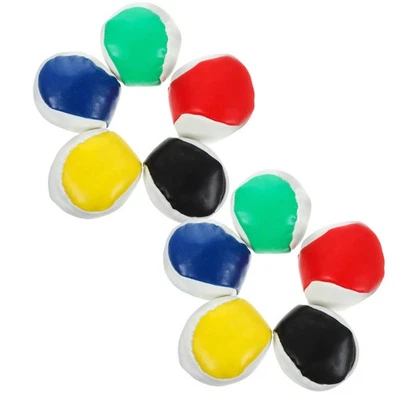  Lot de 10 mini-sacs à haricots Cornhole - Balles de jonglage - Sacs à haricots - Photo 1/4