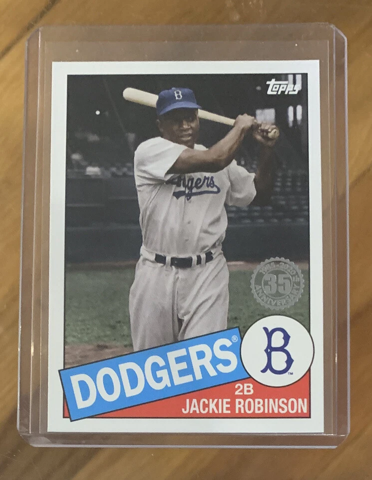 Jackie Robinson 2020 Topps Series 1 1985 35th Ann. Insert #85-22 Dodgers - Image 1 of 2