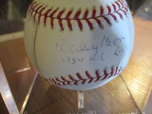 Wally Moon Signed Autographed MLB Baseball Dodgers "54 NL ROY"