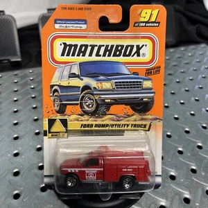 MATCHBOX TREASURE HUNT MB 2000 LOGO FORD DUMP/UTILITY TRUCK #91 NIP TH LOGO - Picture 1 of 10