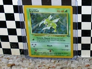 SCYTHER-Pokemon Card 10/64 Jungle Holo Vintage 1999? BEAUTIFUL Please READ! - Picture 1 of 2