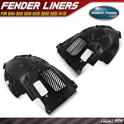 2x Front Inner Fender Liners Splash Shield for BMW 320i 2013-2015 328d 335i - Image 1 of 4