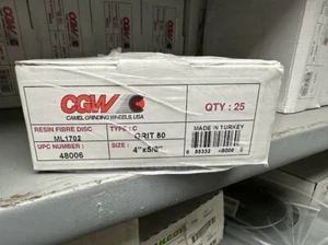 CGW 48006 4" X 5/8" RESIN FIBRE BOX OF 25 DISCS - Picture 1 of 1