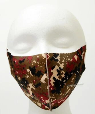 Face Mask Reusable Washable Mouth Mask Cover Camouflage Print Mascarilla new - Image 1 of 4