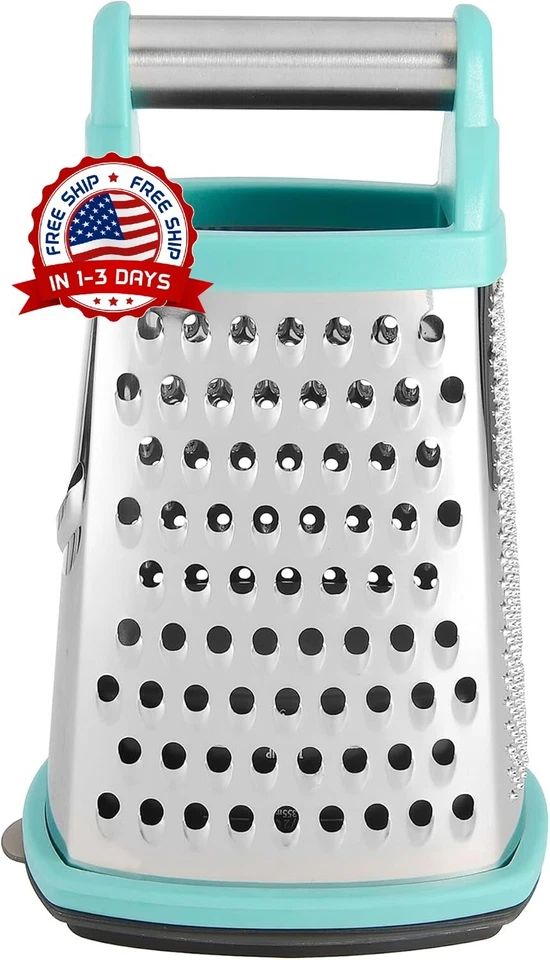 Rallador de Caja con Recipiente para Queso Parmesano Verduras Jengibre Coco NUEVO Foto 1 de 4