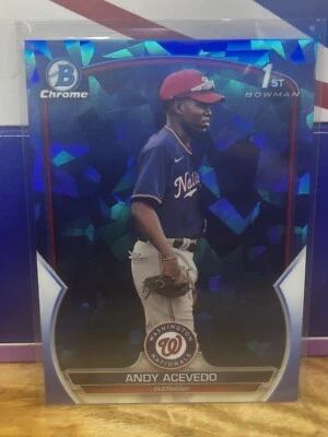2023 Bowman Chrome Prospects 1st Sapphire #BCP-237 Andy Acevedo - Image 1 of 2