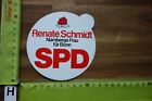 Alter Aufkleber Politik Partei Wahlen SPD Politiker Renate Schmidt Nürnberg