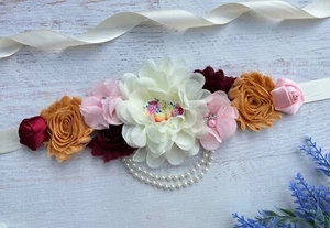 Fusciacca Premaman Autunno, Fusciacca Autunno Baby Shower, Fascia Zucca Baby Shower - Foto 1 di 1