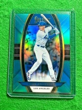 CODY BELLINGER PRIZM AQUA CARD SP#/299 LOS ANGELES DODGERS 2020 SELECT BASEBALL 