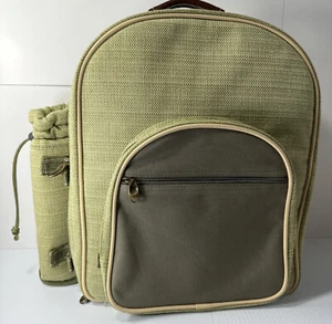 Picnic At Ascot Green Insulated Backpack Service For Two People - Picture 1 of 10