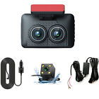 Car Dash Cam Video Recorder Parking Monitor G-sensor 3 Lens Camera Night Vision